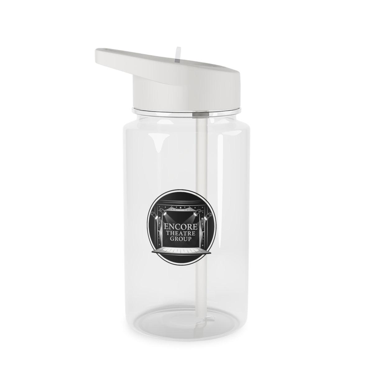 Encore Theatre Group Water Bottle with Clear Straw